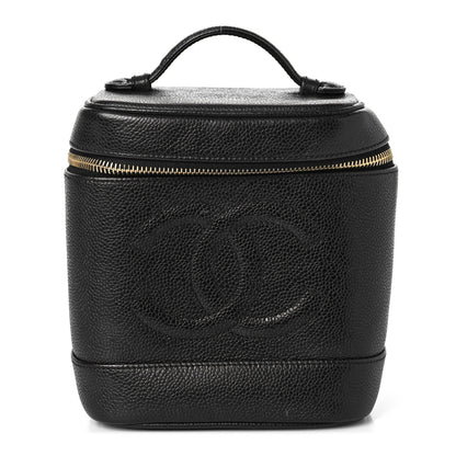 Chanel Caviar Vanity Cosmetic Case Black 1 of 12