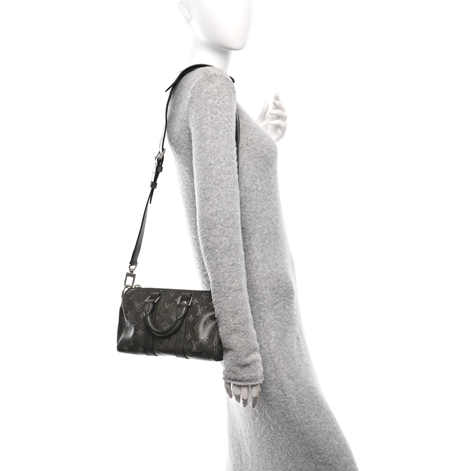 Louis Vuitton Brushed Monogram Eclipse Keepall Bandouliere 25 2 of 9