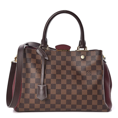 Louis Vuitton Damier Ebene Cuir Taurillon Brittany Bordeaux 1 of 8
