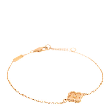 Van Cleef & Arpels 18K Rose Gold Sweet Alhambra Bracelet 1 of 3