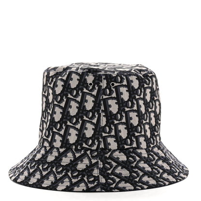 Christian Dior Oblique Reversible Teddy-D Brim Bucket Hat Blue 4 of 13