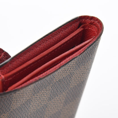 Louis Vuitton Damier Ebene Victorine Wallet Red 11 of 11