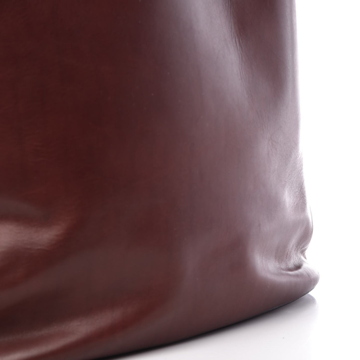 Supple Calfskin Tie Knot Twisted Tote Burgundy