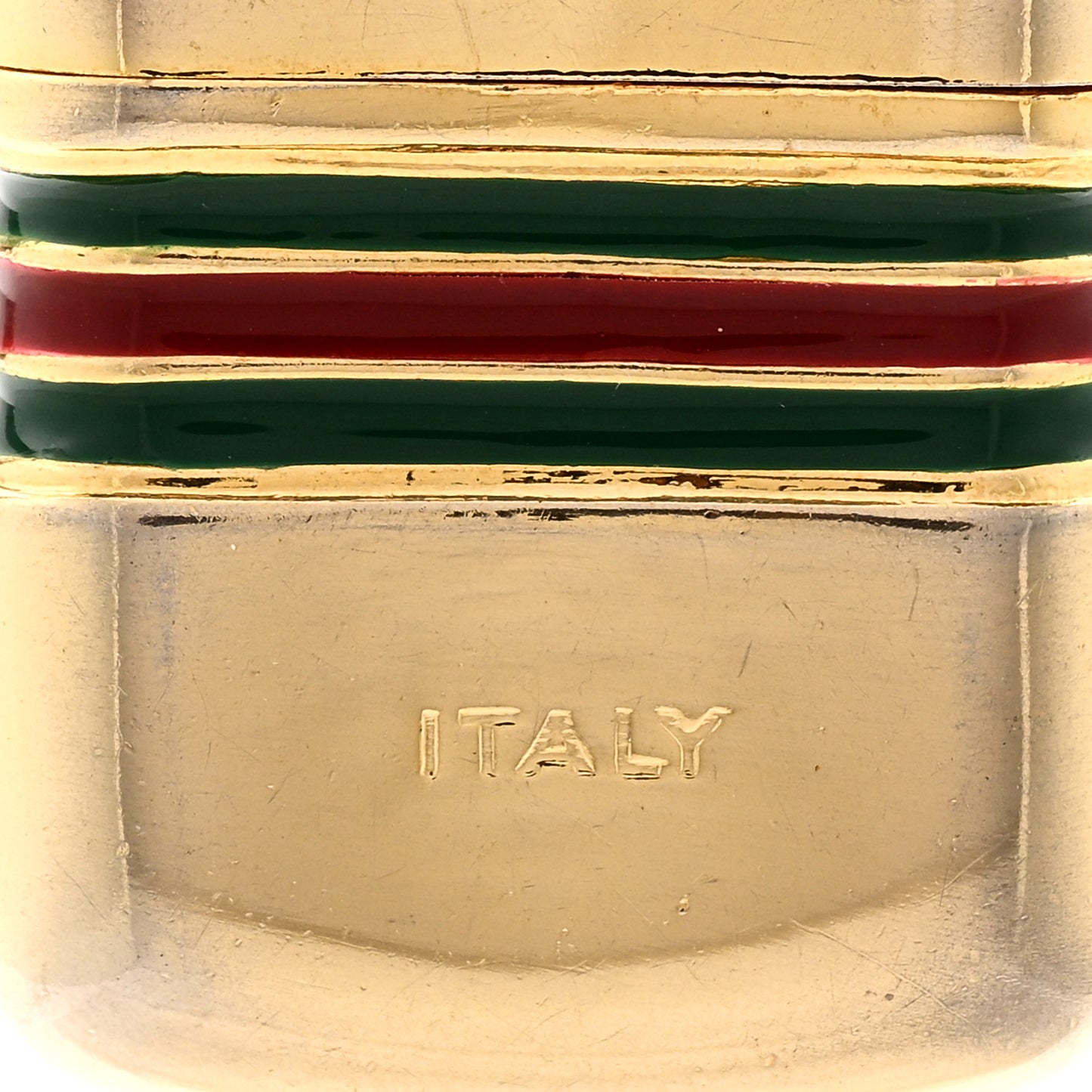 Metal Enamel Pillbox Pendant Necklace