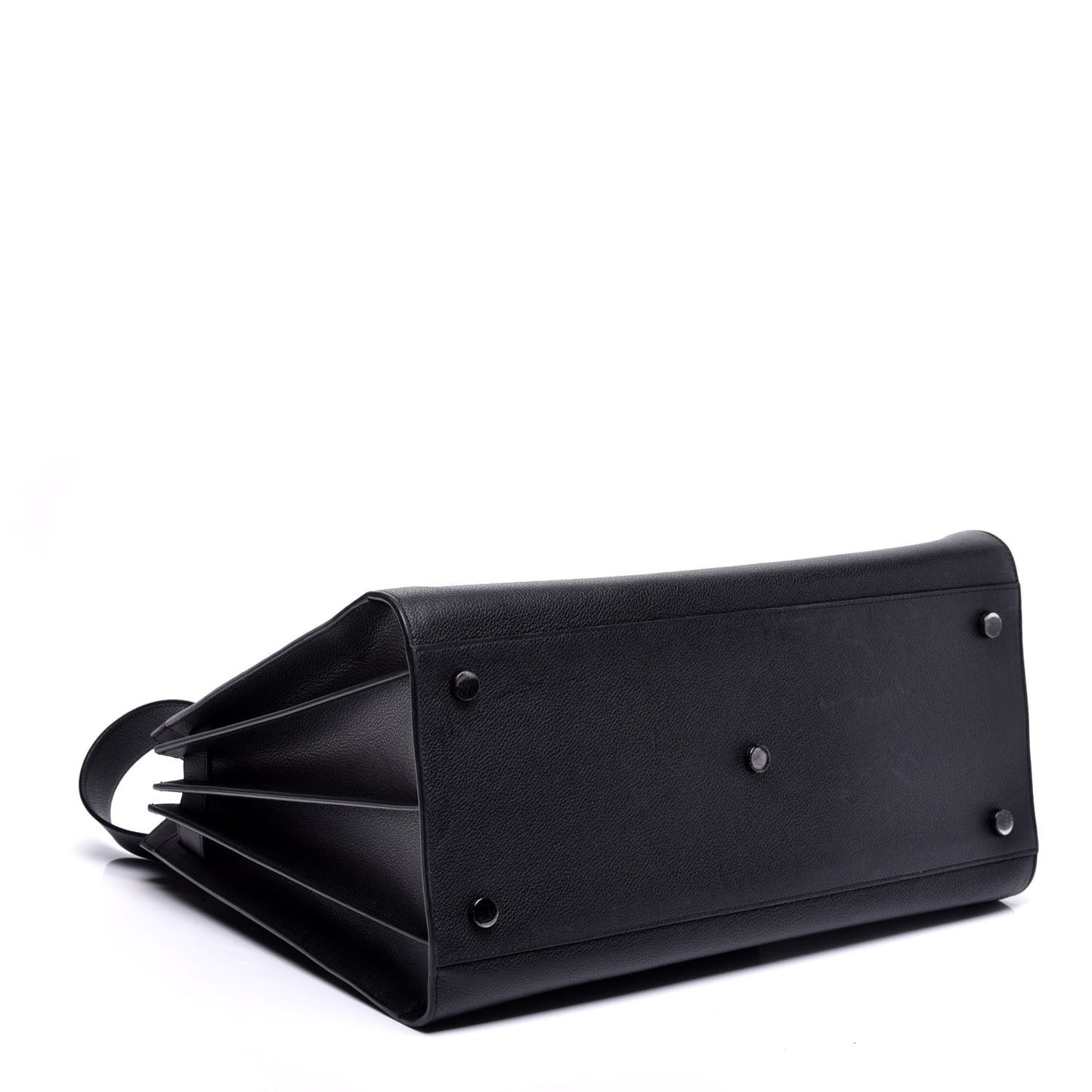Grained Calfskin Large Sac De Jour Carryall Black