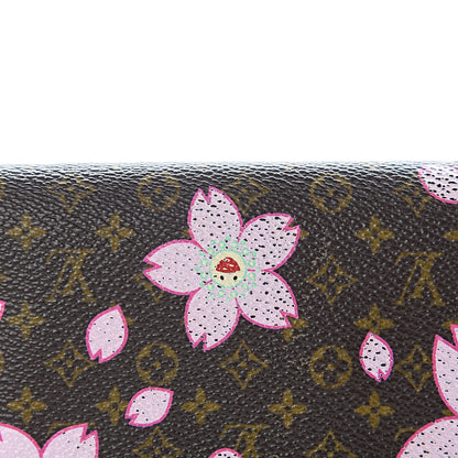 Louis Vuitton Monogram Cherry Blossom Porte Tresor International Wallet Brown 16 of 17