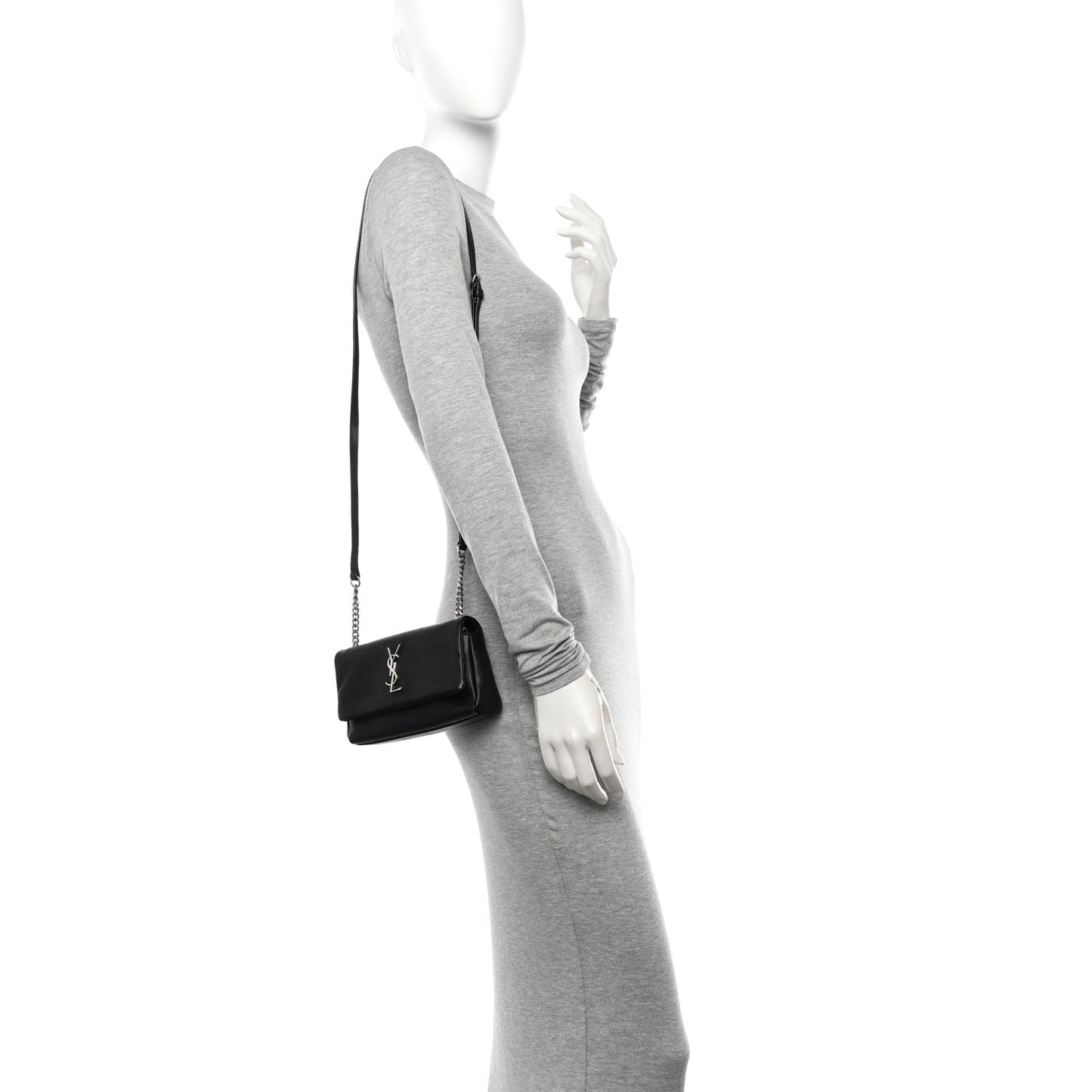 Grain De Poudre Monogram Toy West Hollywood Fold-Over Bag Black
