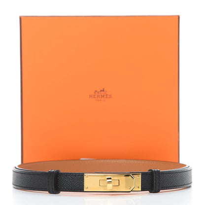Hermes Epsom Kelly Belt Black 5 of 5