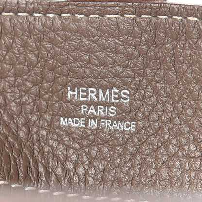 Hermes Taurillon Clemence Marwari PM Etoupe 8 of 9