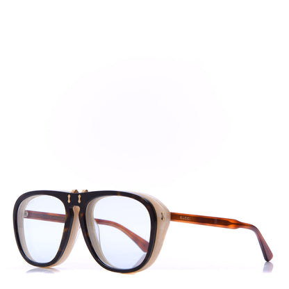 Gucci Aviator Flip Up Sunglasses GG0087S Havana 1 of 9
