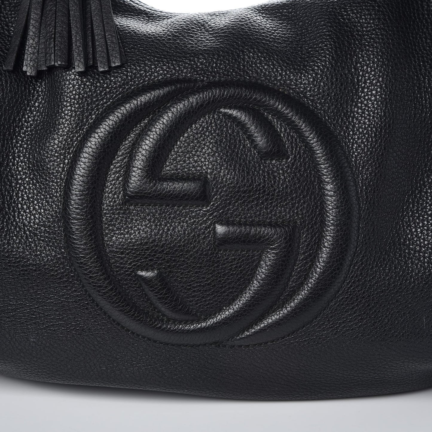 Pebbled Calfskin Soho Hobo Black