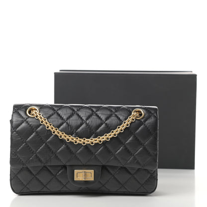 Chanel Aged Calfskin Quilted 2.55 Reissue 225 Flap Black 15 of 15