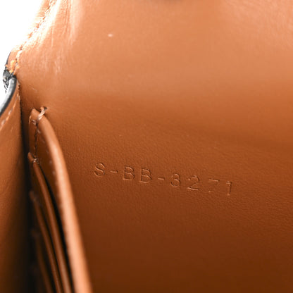 Celine Triomphe Canvas Lambskin Wallet On Strap Tan 8 of 14