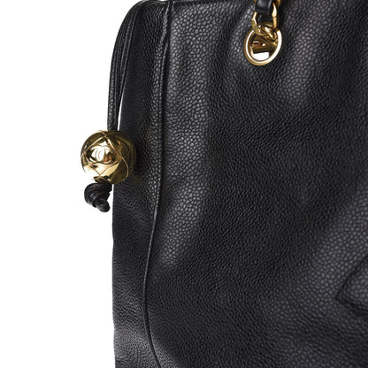 Chanel Caviar Large CC Shoulder Bag Black 12 of 12