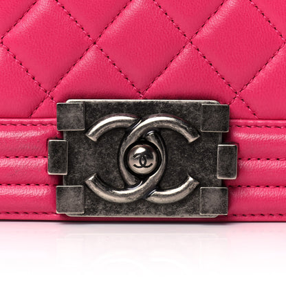 Chanel Calfskin Quilted Large Boy Flap Pink 7 of 13