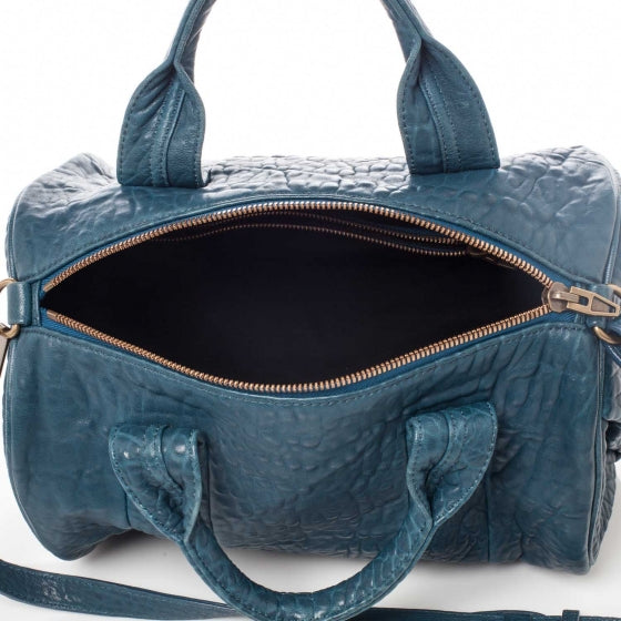 Leather Rocco Duffel Petrol