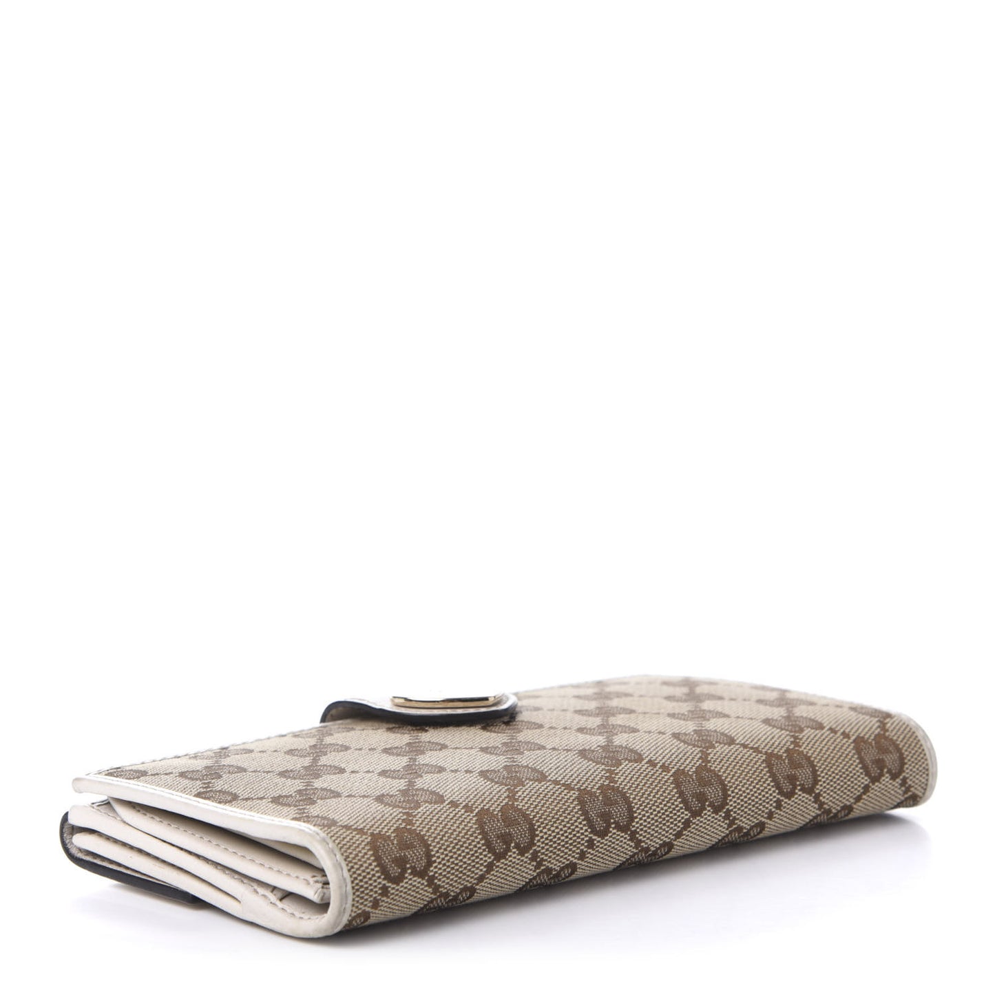 Monogram Heart Continental Wallet Off White