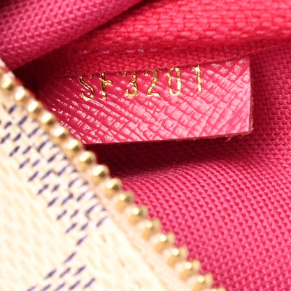 Louis Vuitton Damier Azur 2021 Christmas Animation Hollywood Mini Pochette Accessories Fuchsia 7 of 7