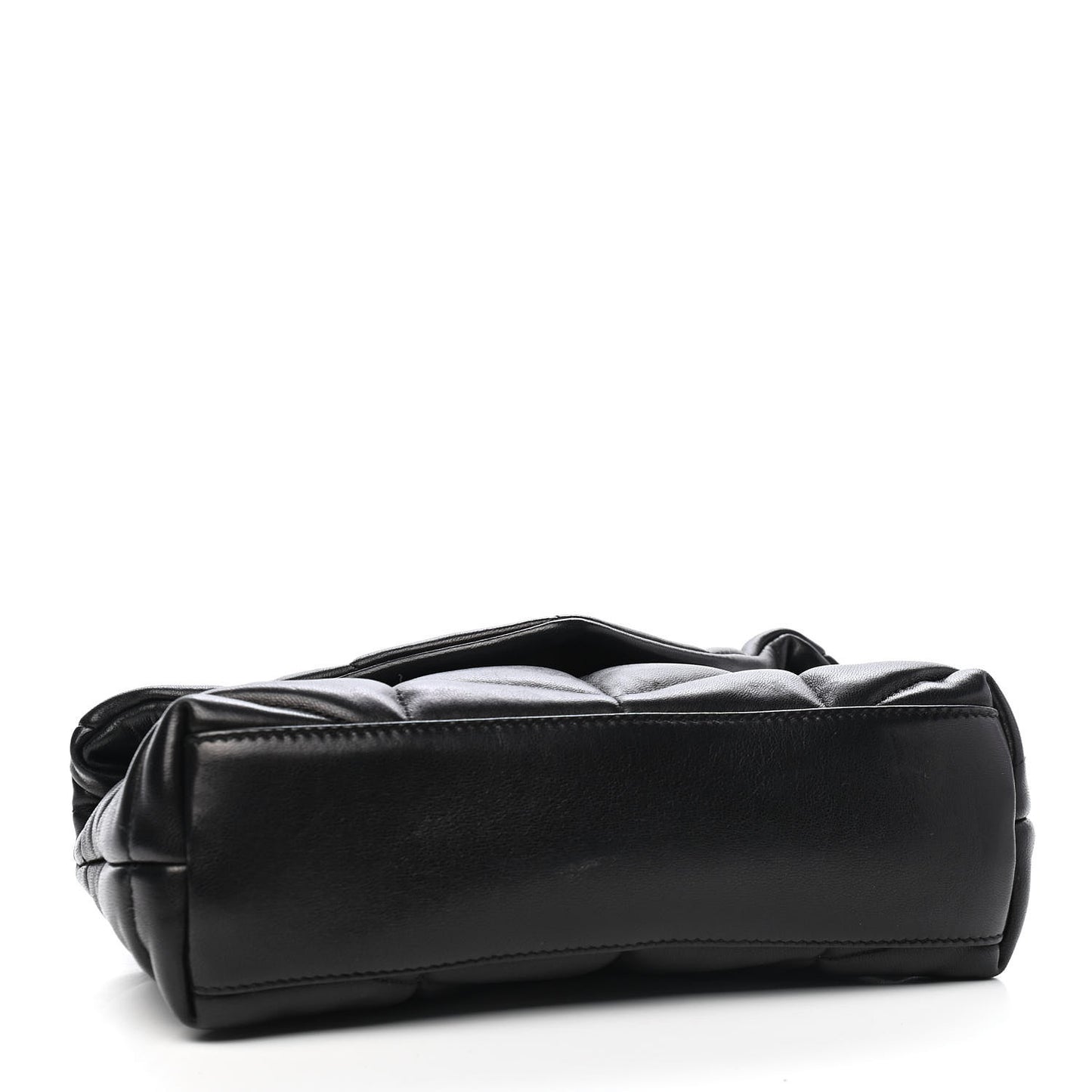 Lambskin Quilted Toy Loulou Puffer Monogram Chain Satchel Black