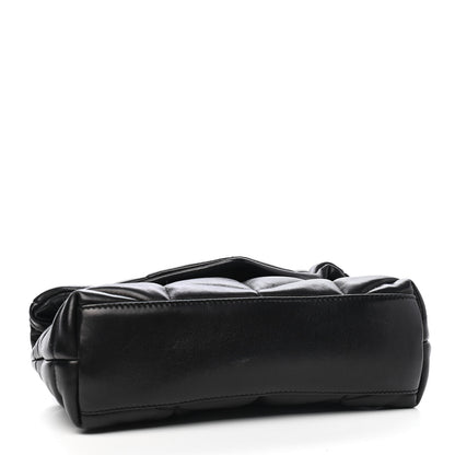 Saint Laurent Lambskin Quilted Toy Loulou Puffer Monogram Chain Satchel Black 3 of 8