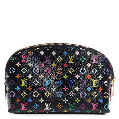 Louis Vuitton Monogram Multicolor Cosmetic Pouch Black Grenade 1 of 7