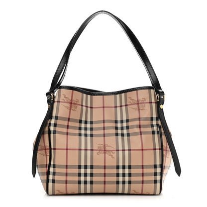 Burberry Haymarket Check Small Canterbury Tote Black 1 of 12
