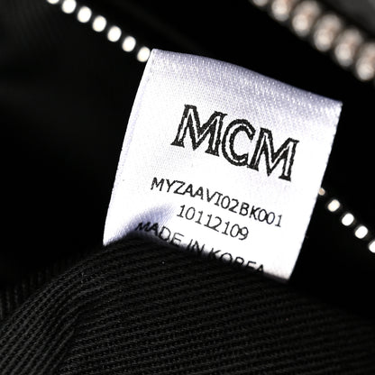 MCM Visetos Medium Crossbody Pouch Black 7 of 10
