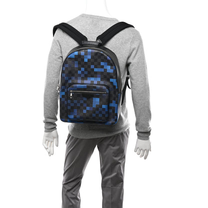 Louis Vuitton Damier Graphite Pixel Josh Backpack Blue 2 of 9