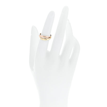 Cartier 18K Pink Yellow White Gold Small Trinity Ring 50 5.25 2 of 5