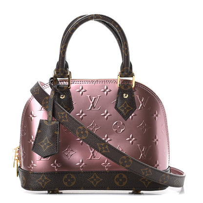 Louis Vuitton Vernis Monogram Alma BB Rose Pale Metallise 1 of 11