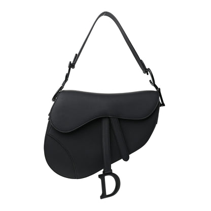 Christian Dior Ultra Matte Calfskin Saddle Bag Black 1 of 9