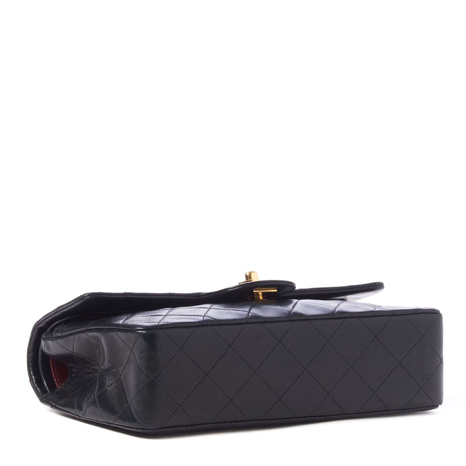 Chanel Lambskin Quilted Small Double Flap Black 3 of 9