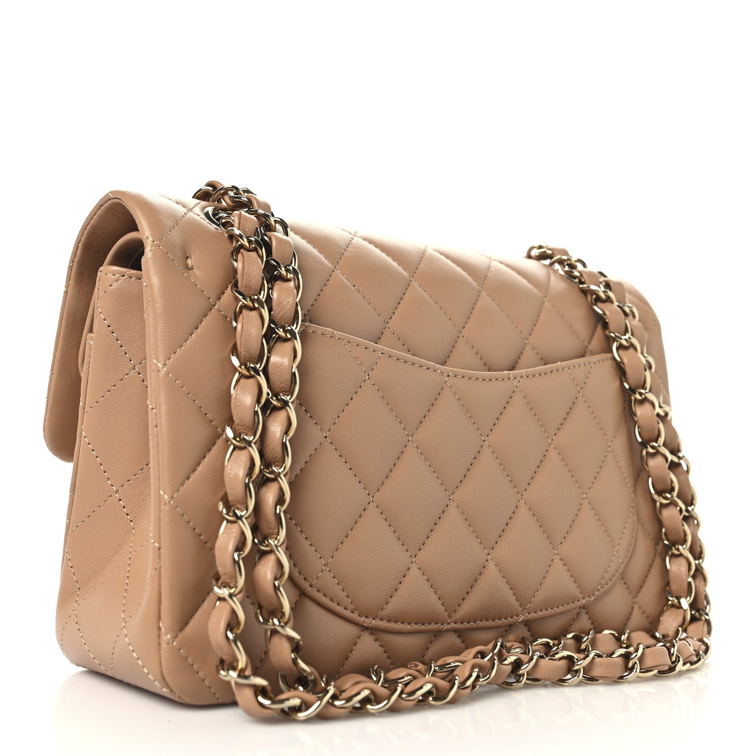 Chanel Lambskin Quilted Small Double Flap Brown 3 of 11