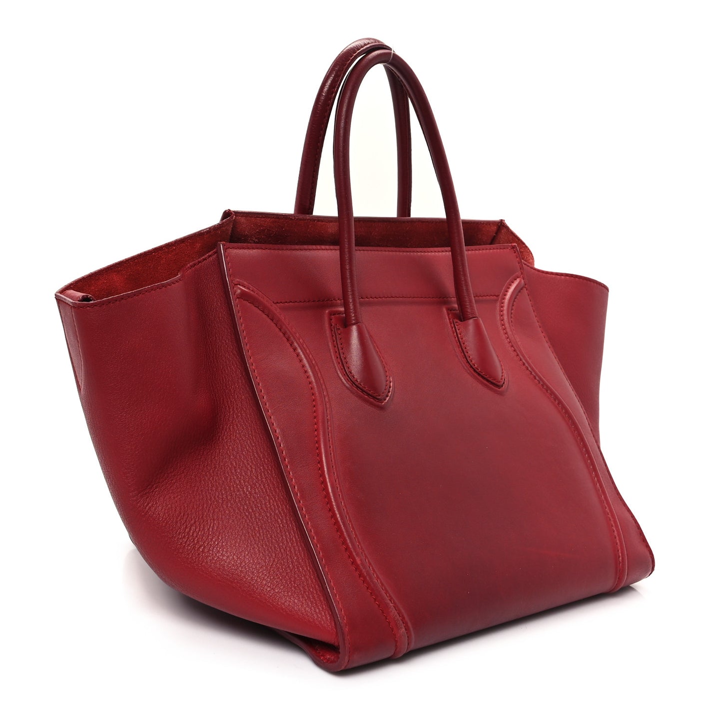 Supple Calfskin Medium Phantom Luggage Red