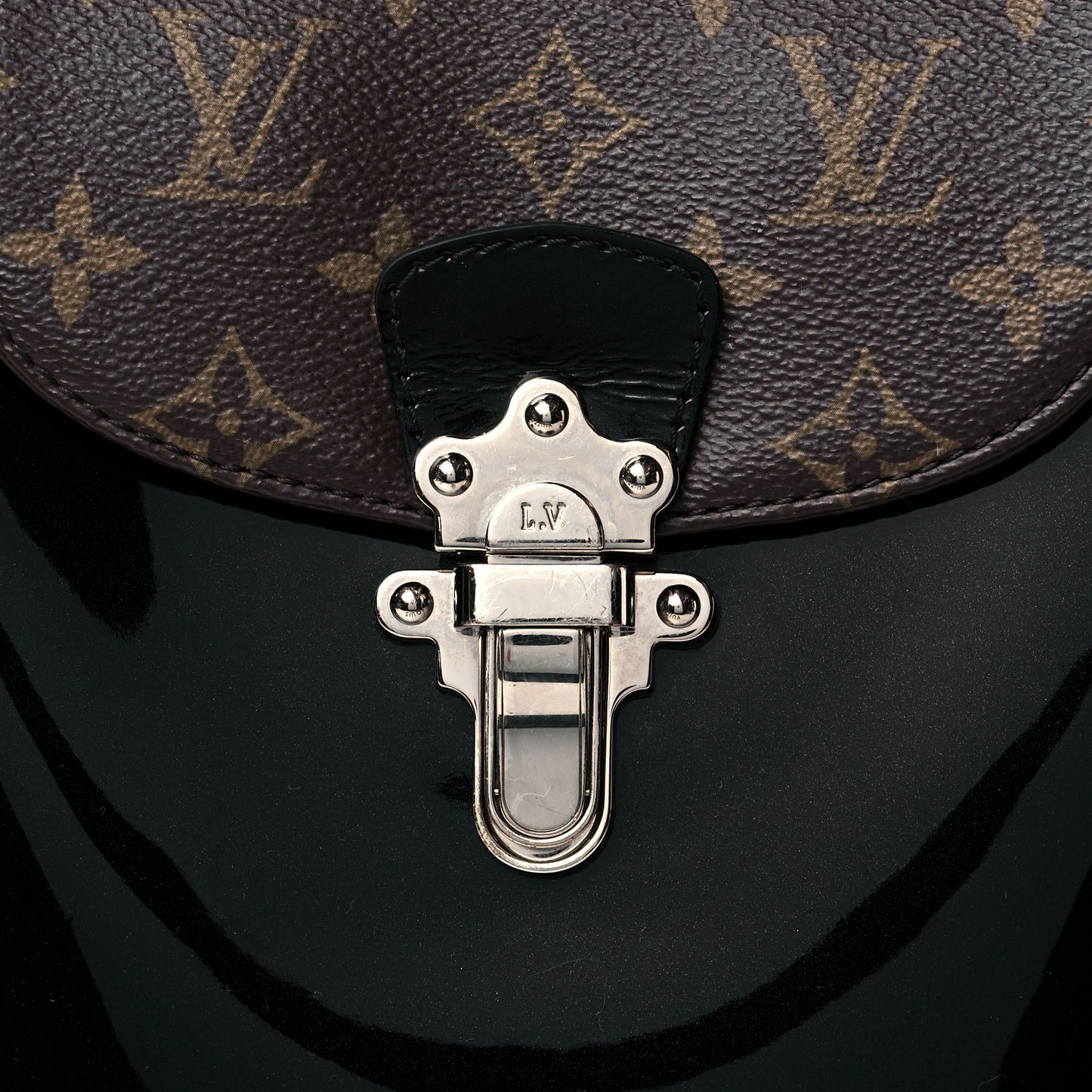 Patent Monogram Hot Springs Backpack Black