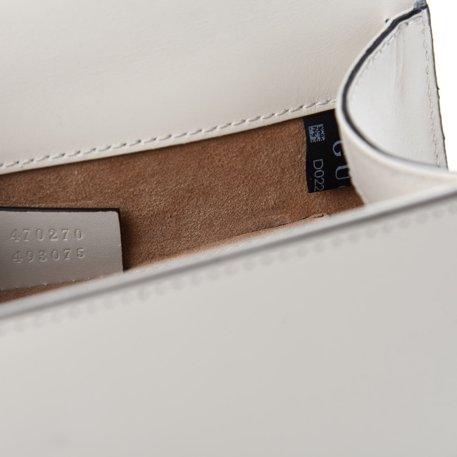 Gucci Calfskin Animal Studs Mini Sylvie Top Handle Bag White 9 of 10