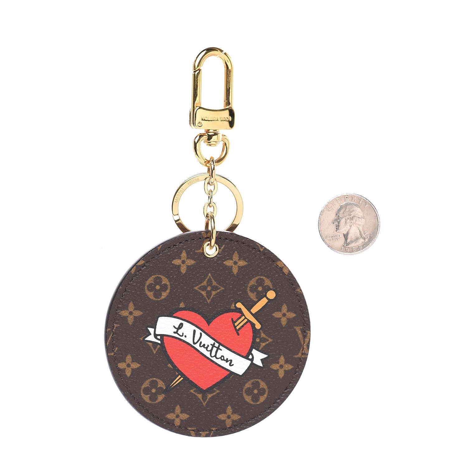 Louis Vuitton Monogram Stories Bag Charm Key Holder 2 of 3