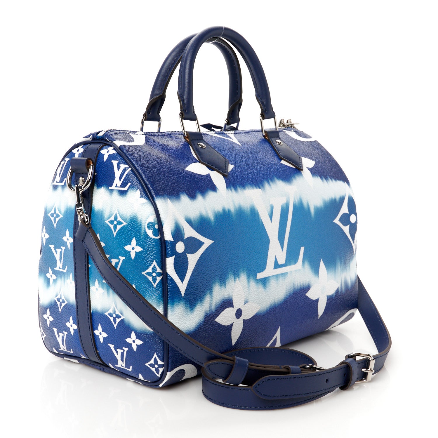 Louis Vuitton Monogram Escale Speedy Bandouliere 30 Blue 3 of 13