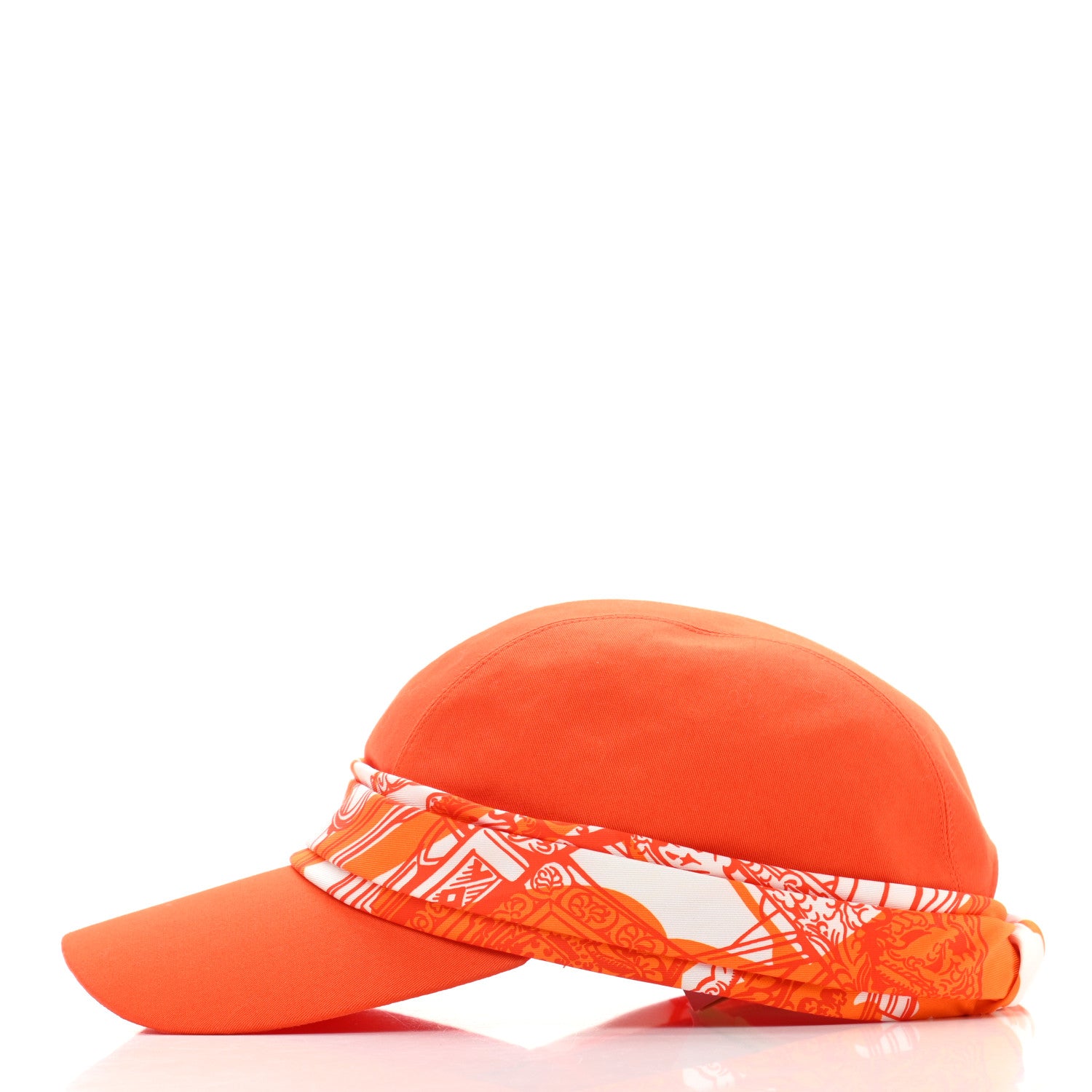 Hermes Cotton Silk Anna Cap 57 Orange 4 of 9