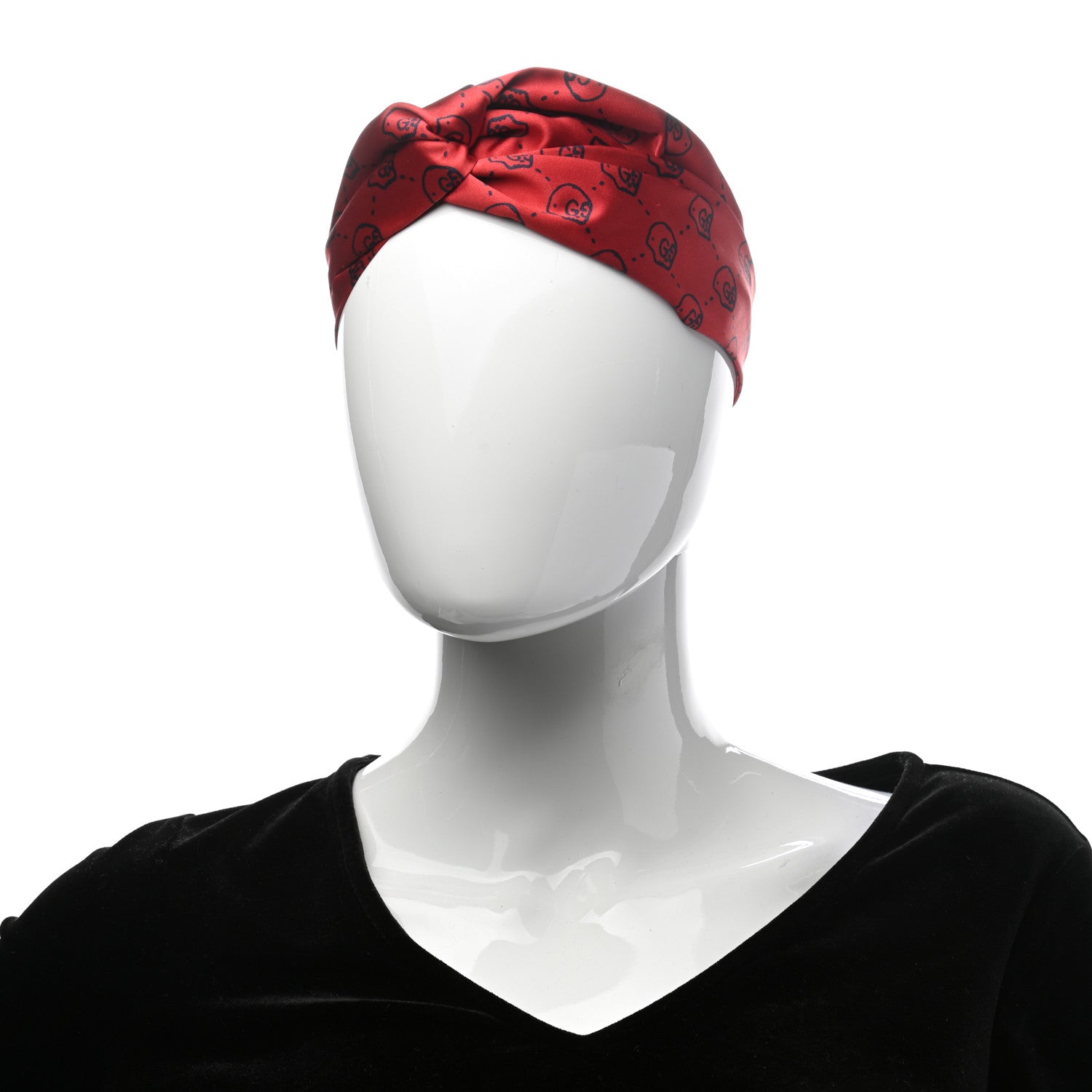 Gucci Silk GG Hamlet Duchesse Headband Flame Blue 2 of 7