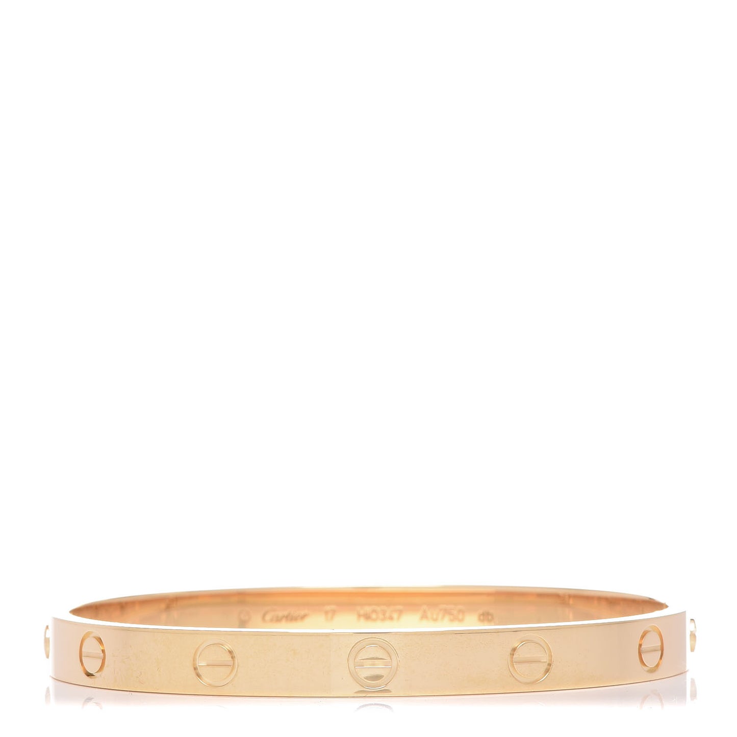 18K Yellow Gold LOVE Bracelet 17