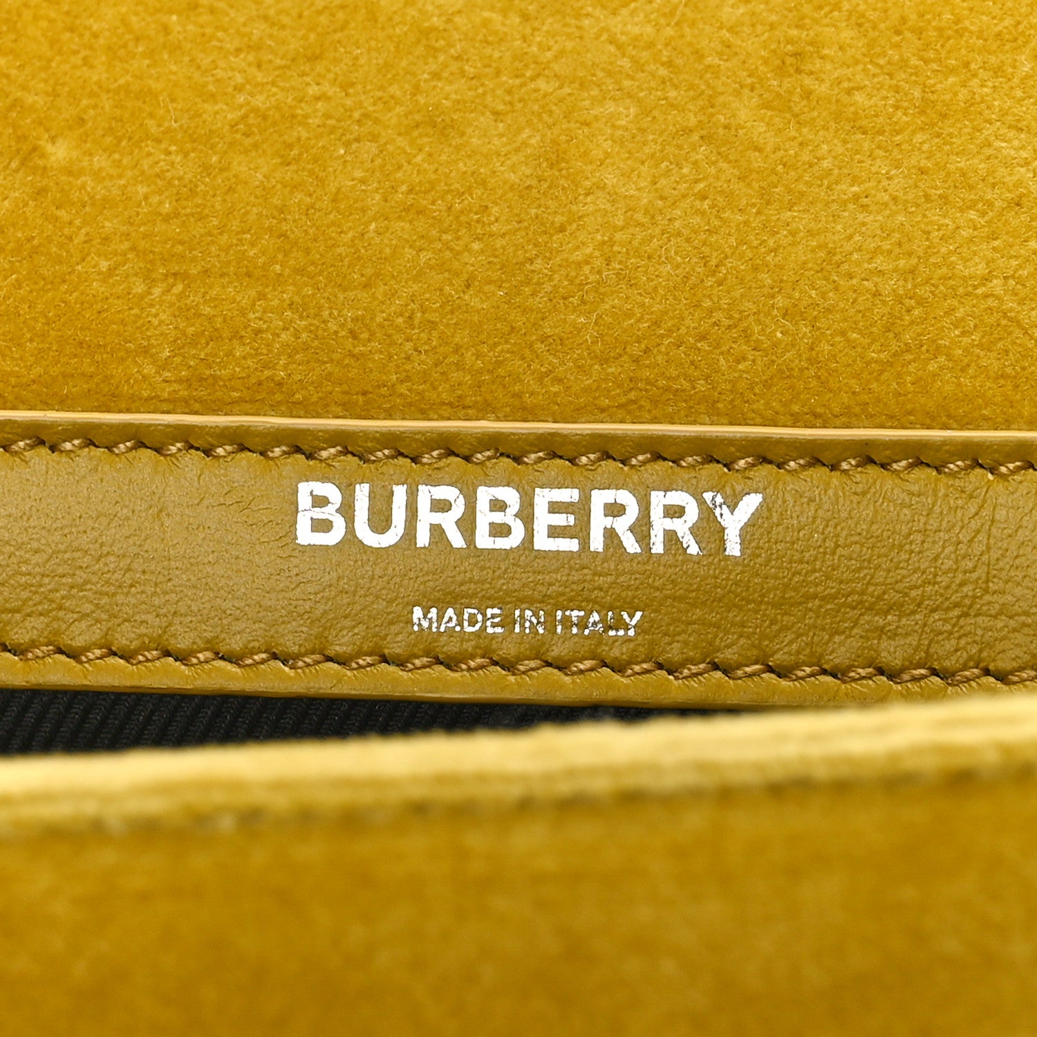 Burberry Velvet Quilted Mini Lola Bag Yellow 6 of 8