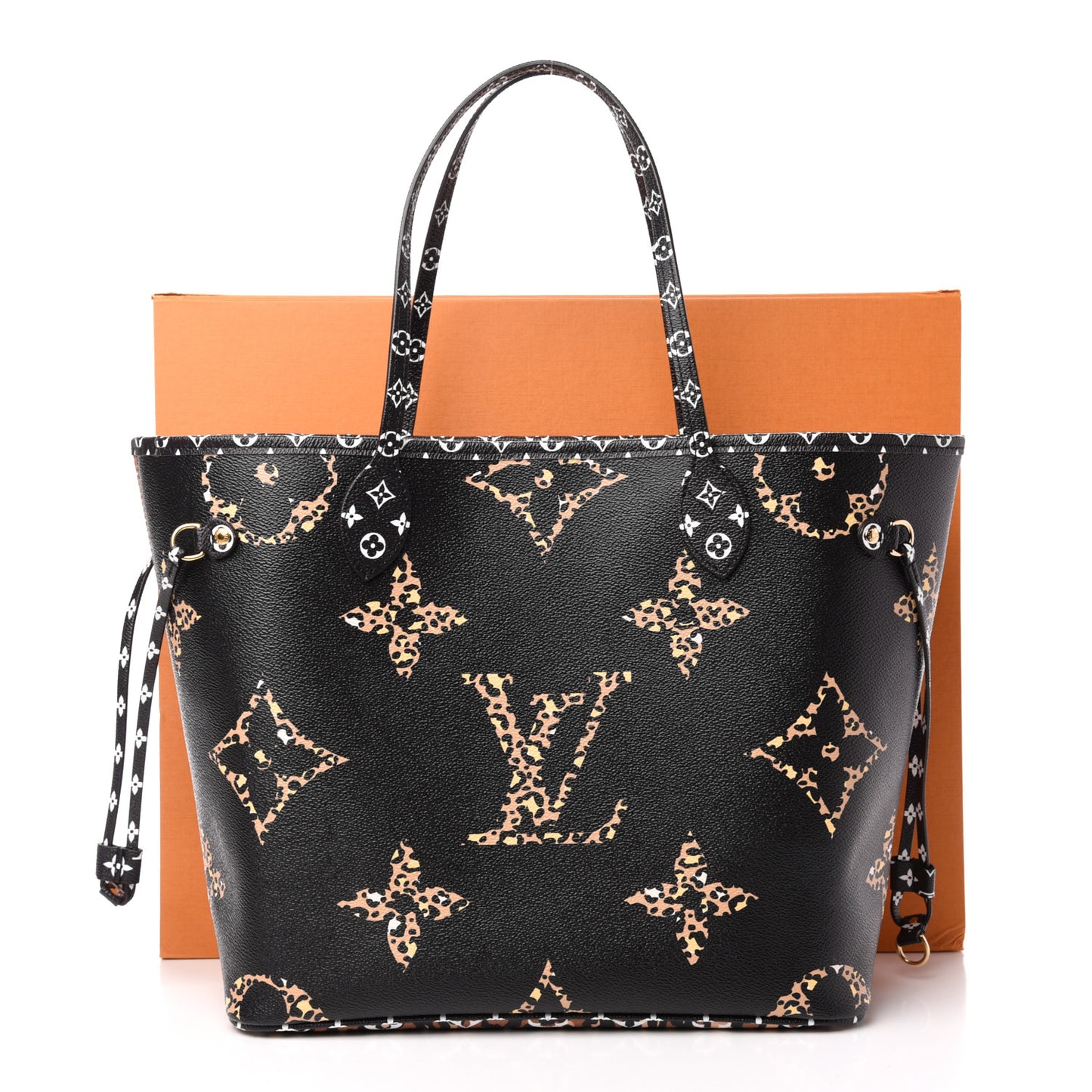 Monogram Giant Jungle Neverfull MM Black