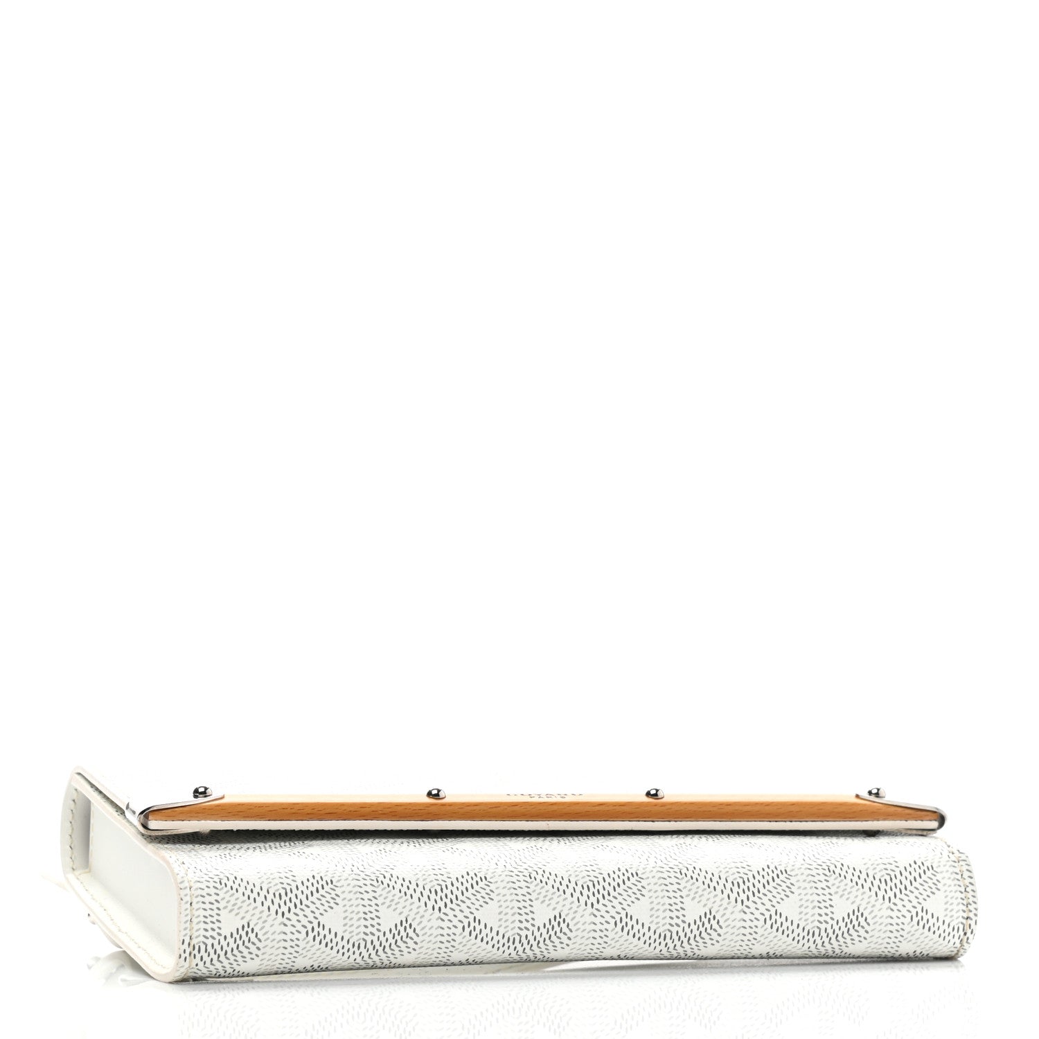 Goyard Goyardine Monte Carlo Bois Clutch White 5 of 8