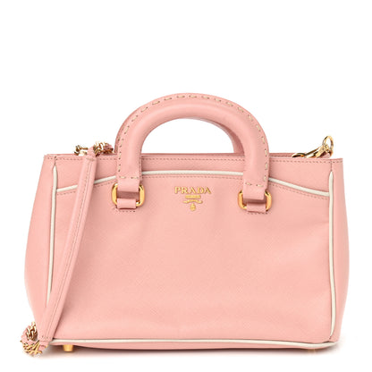 Prada Saffiano Small Tote Pink 1 of 16