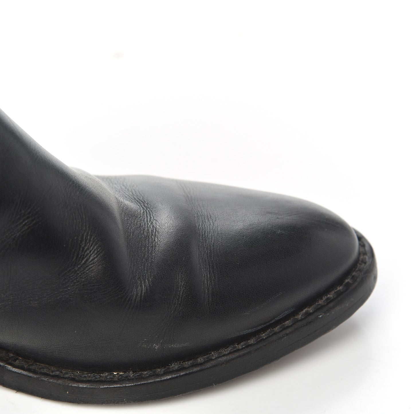 Calfskin Paris Dallas Zip Ankle Boots 36 Black