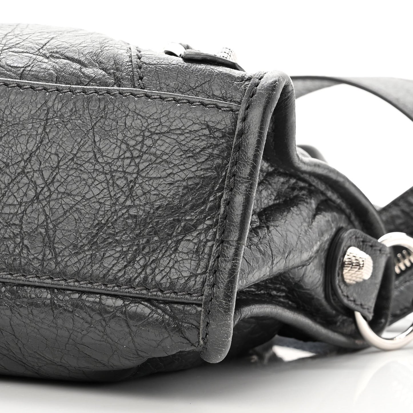 Agneau Giant 12 Silver Hardware Mini City Gris Fossile Anthracite