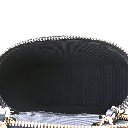 Chanel Caviar Quilted Small Vertical Coco Beauty Vanity Case With Chain Navy 4 of 9