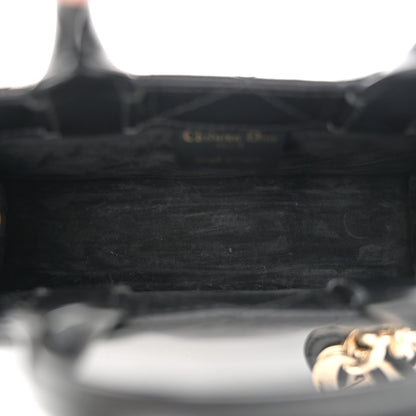 Christian Dior Calfskin Macrocannage Mini Book Tote Black 5 of 11