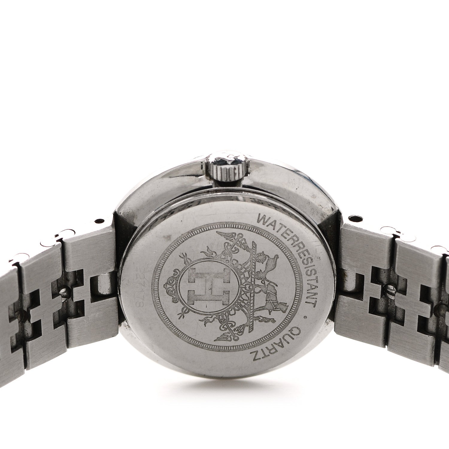 Hermes Stainless Steel 24mm Clipper Quartz Watch Gold 4 of 5